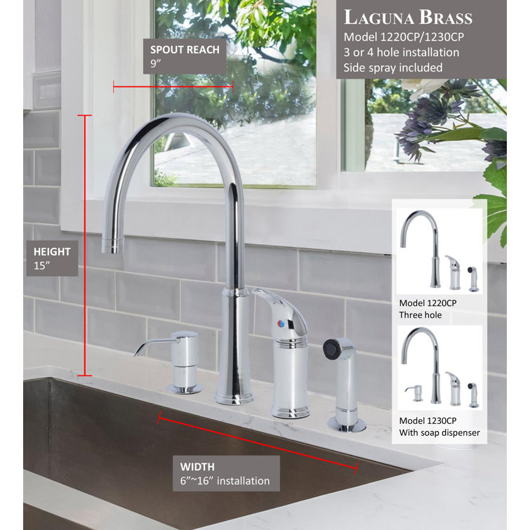 LagunaBrass Laguna Brass Kitchen Faucet & Reviews Wayfair Canada